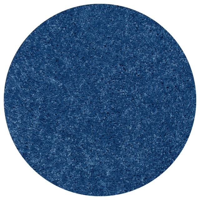 Home Queen Solid Color Area Rug, Beige, 3' Round Contemporary Area