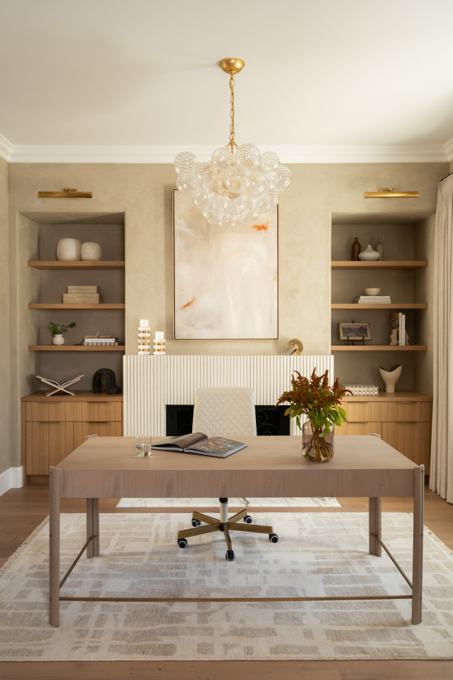 Home office - contemporary home office idea in Orange County