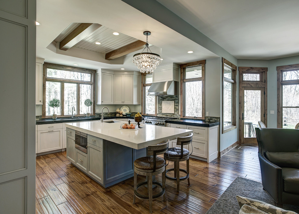 Inspiration for a transitional home design remodel in Grand Rapids