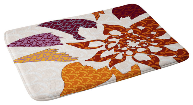 Karen Harris Constance In Orange Blossom Memory Foam Bath Mat