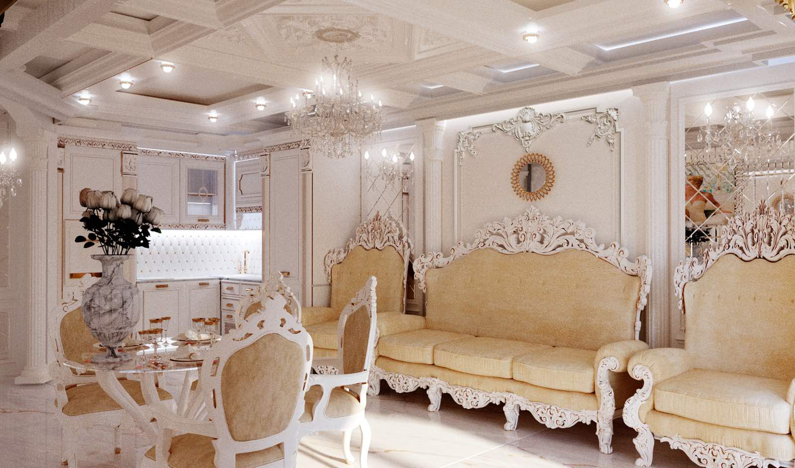 Дизайн-проект двухкомнатной квартиры площадью 70 кв.м