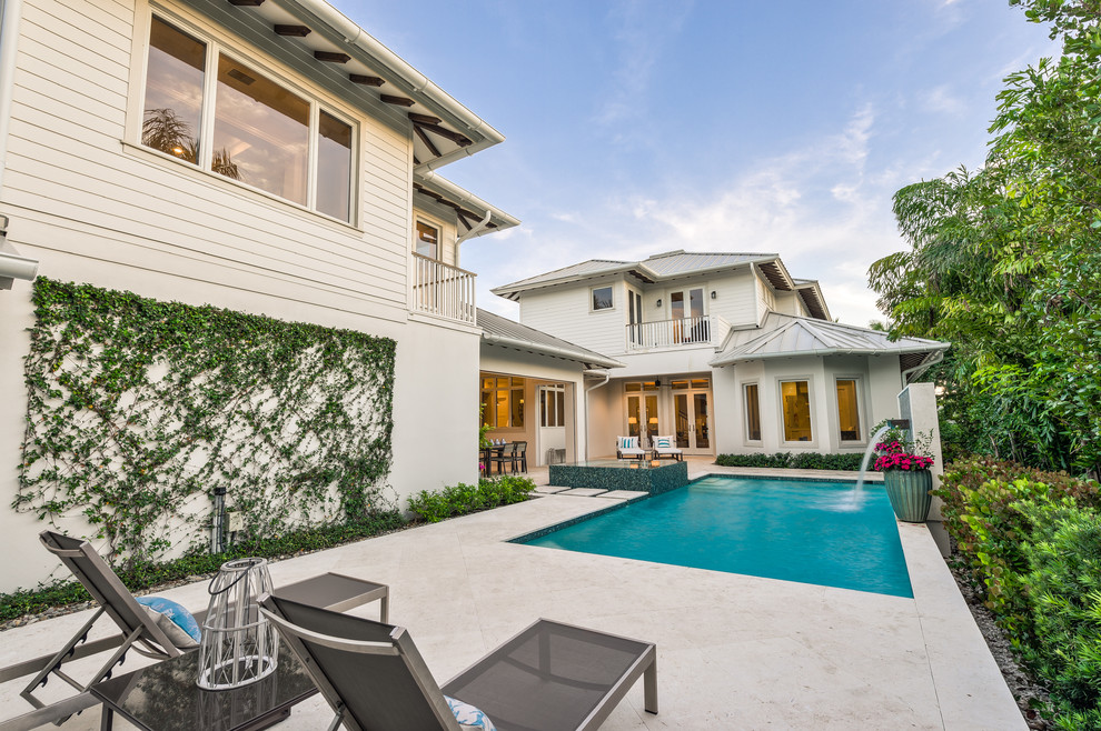 Transitional pool photo in Miami