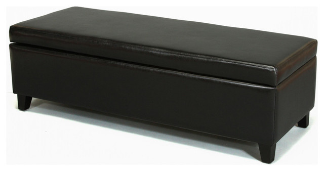 Gdf Studio Charlotte Fabric Storage Ottoman Transitional