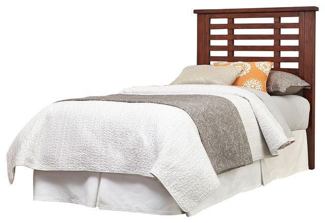 Home Styles Cabin Creek Wood Twin Slatted Headboard In Chestnut