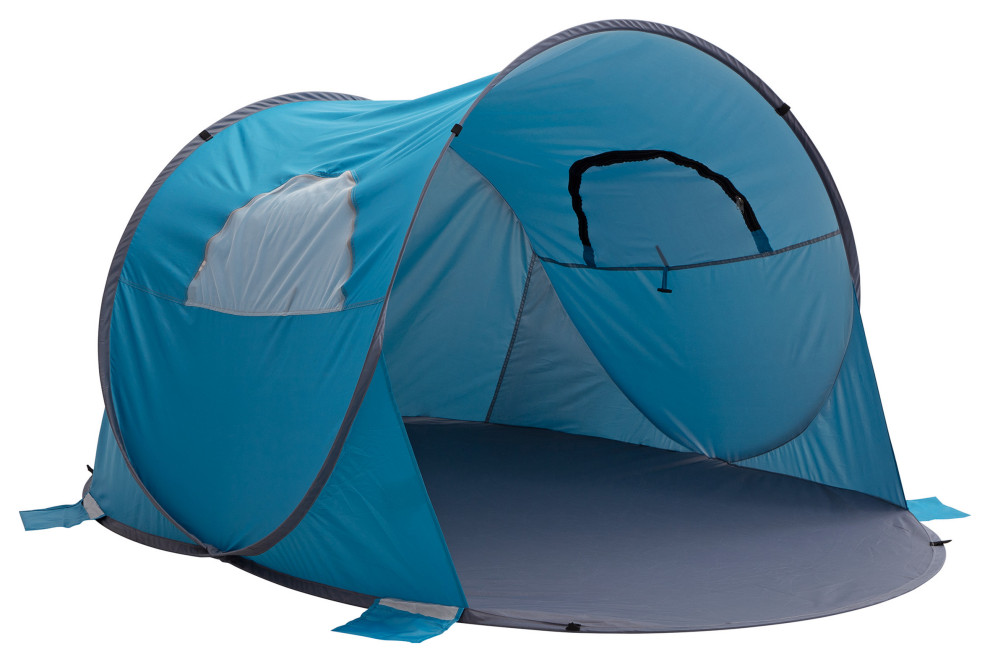 2 3 Person Pop Up Beach Tent Sun Shelter With UV Protection Canopy