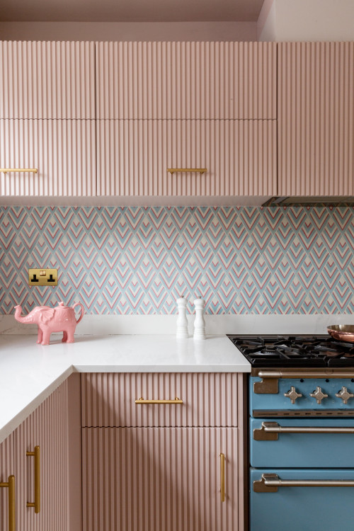 Patterned Backsplash Magic: Unleash Your Pastel Kitchen Ideas with Flair