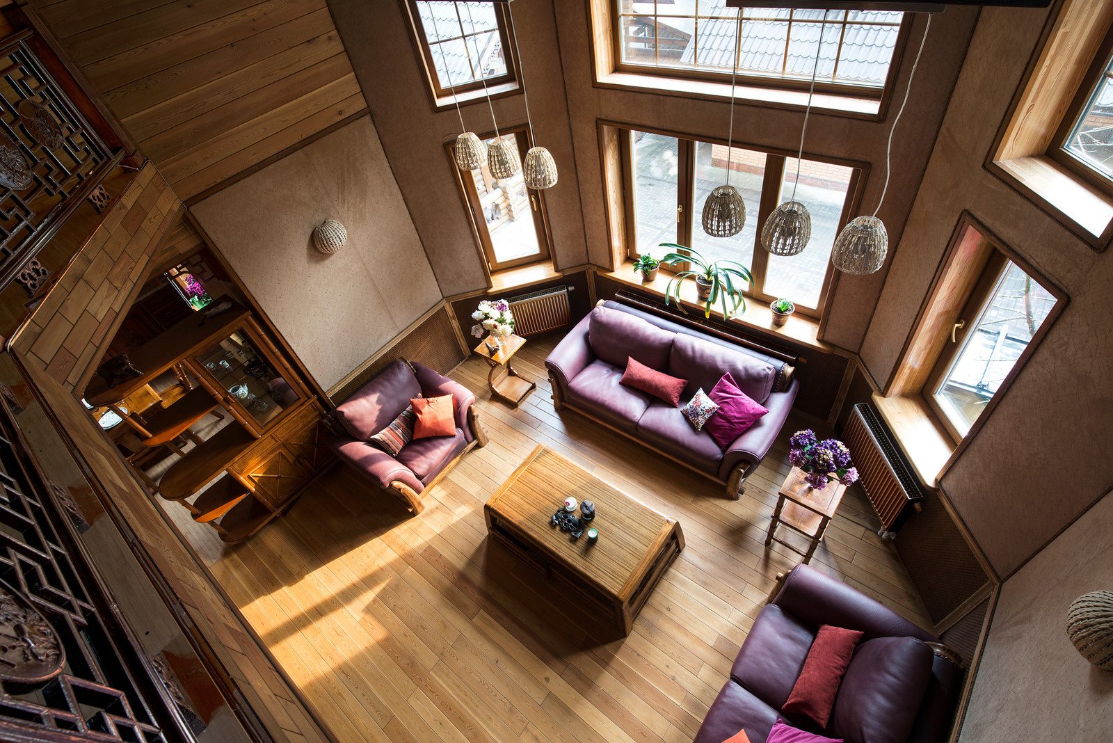 Интерьер в этническом стиле. Фотосъемка для журнала "Красивые деревянные дома"