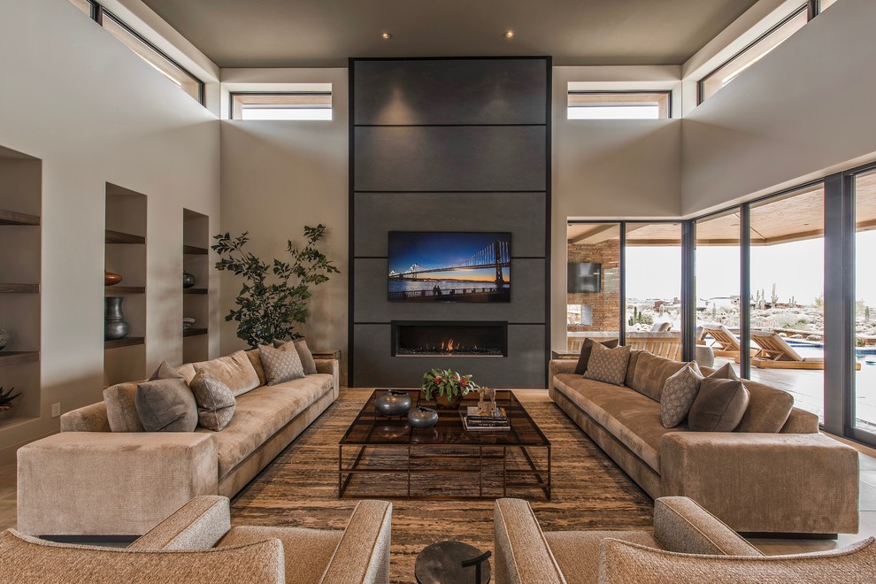 This is an example of a contemporary home design in Phoenix.
