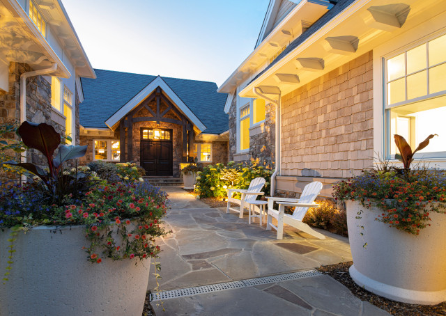 Front Walk rustic-exterior