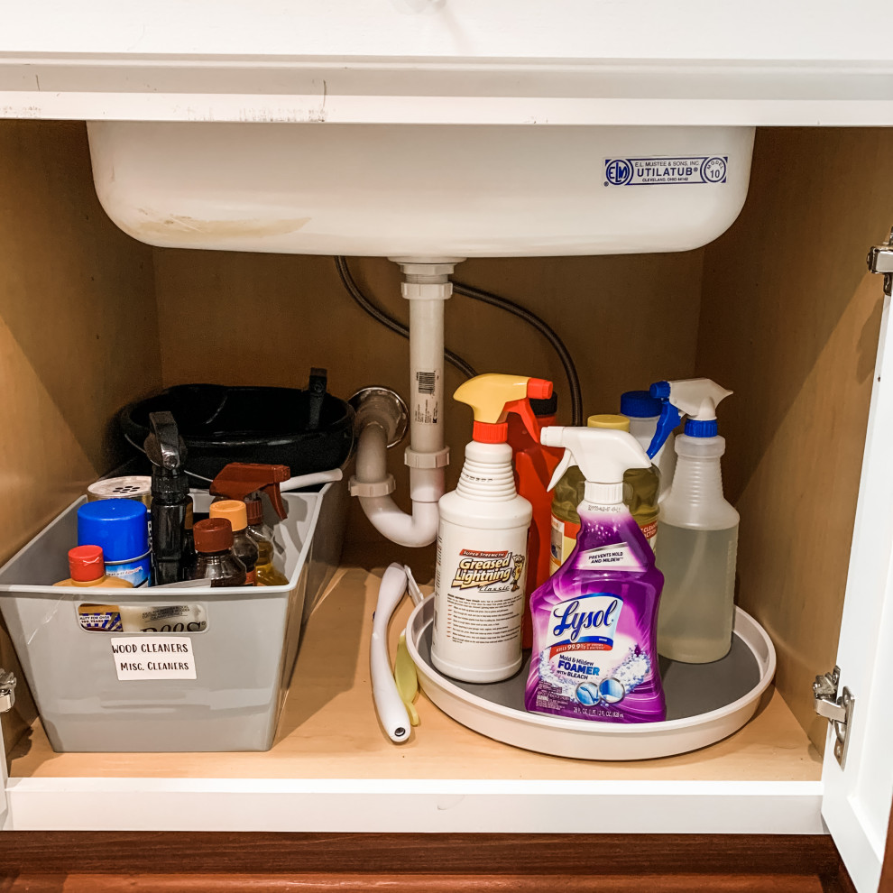 Organized Laundry Room Under the Sink