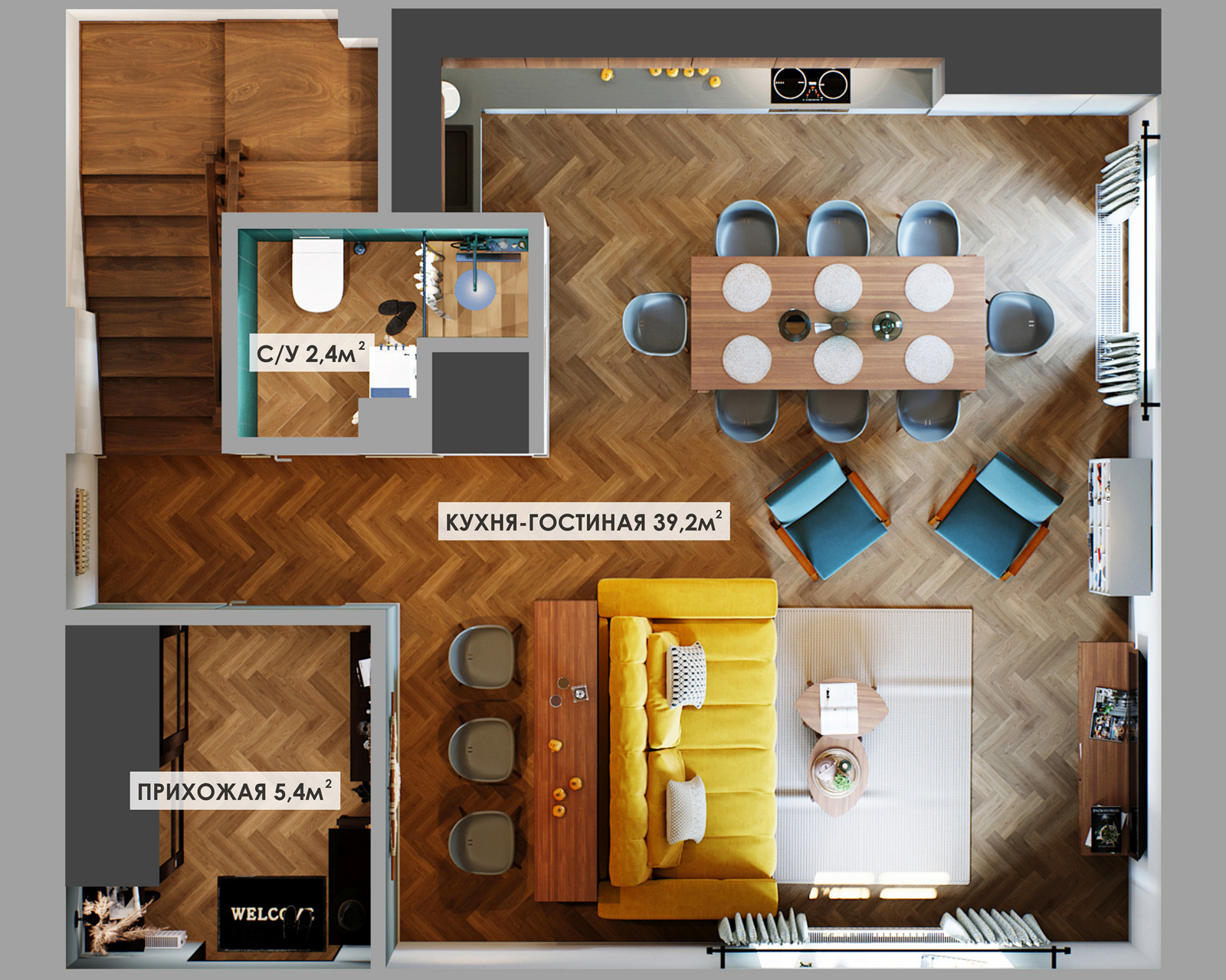 Таунхаус в скандинавском стиле