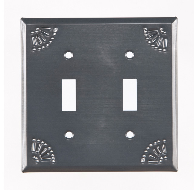 Double Switch and Outlet Cover with Chisel Southwestern Switch Plates And Outlet Covers by