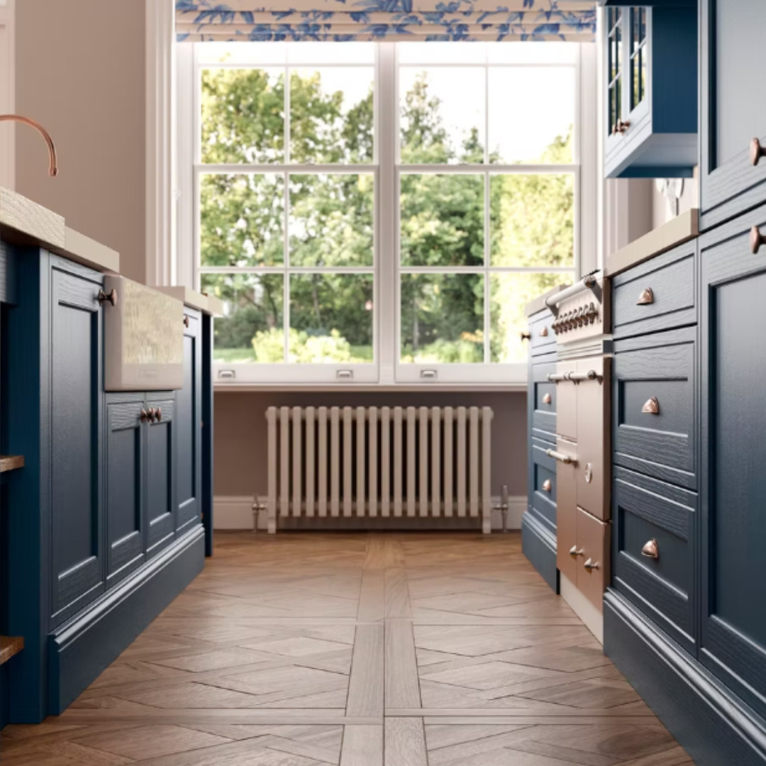 in-frame shaker kitchen with refined detailing and timeless style in a contemporary Leicestershire setting