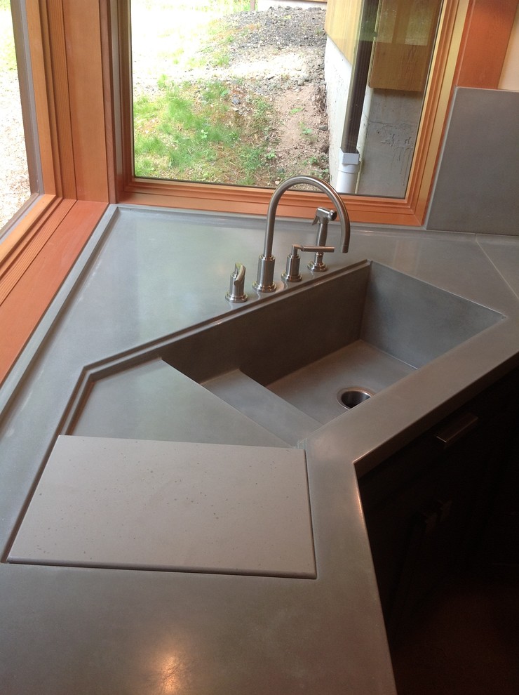 Integral Concrete Kitchen Sink