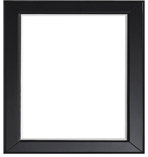Vinnova Naples 36" Bathroom Vanity Framed Wall Mirror in Espresso