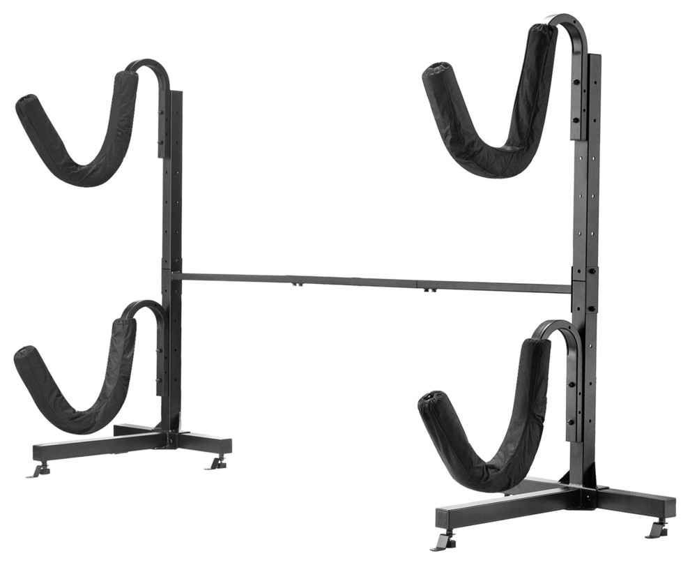Leisure Sports Kayak Rack Heavy Duty Freestanding Indoor Outdoor