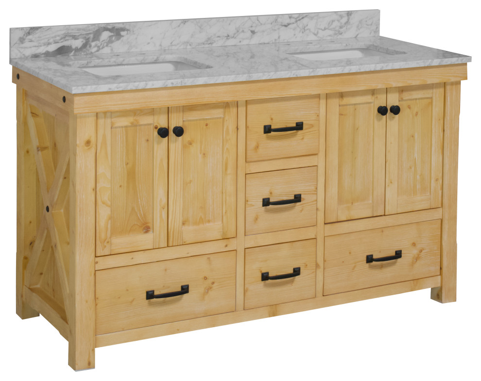 Tuscany 60" Bathroom Vanity Transitional Bathroom Vanities And Sink
