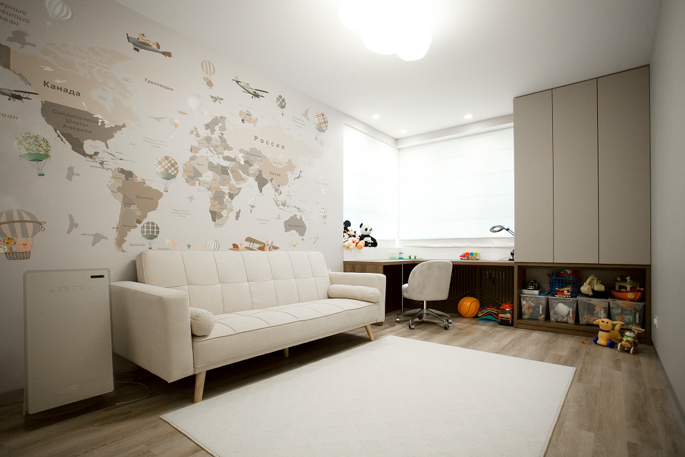 Design ideas for a contemporary kids' room in Other.