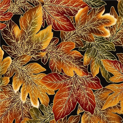 Shop Houzz Kawaii Fabric Shop Robert Kaufman autumn fabric with