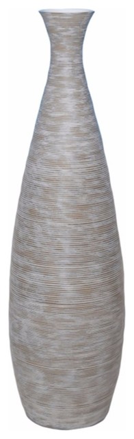 Fine Looking Polyresin Vase, Ivory - Farmhouse - Vases - by Davis ...