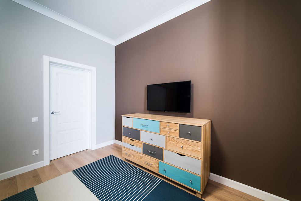 Спальня в современных материалах