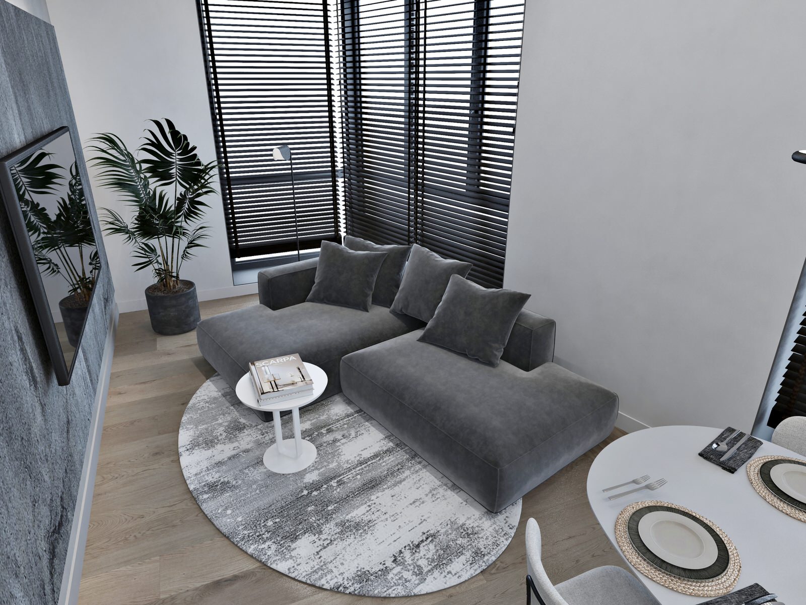 Минимализм для молодой семьи в ЖК Wellton Towers, г. Москва