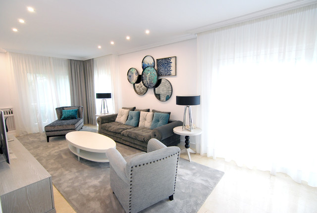 La calidez de un nuevo hogar contemporary-living-room
