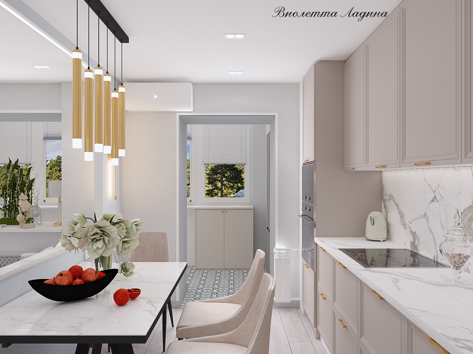 Квартира  в светлых тонах.. Двушка.