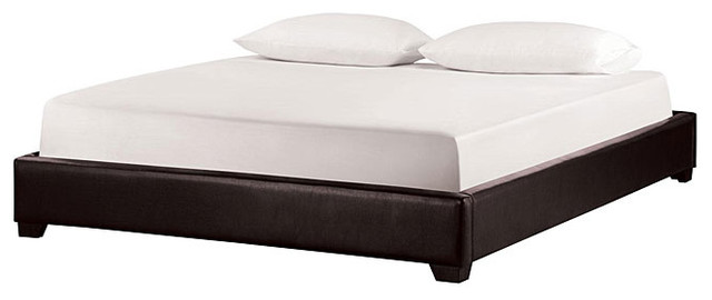 Metro Brown Faux Leather Bed