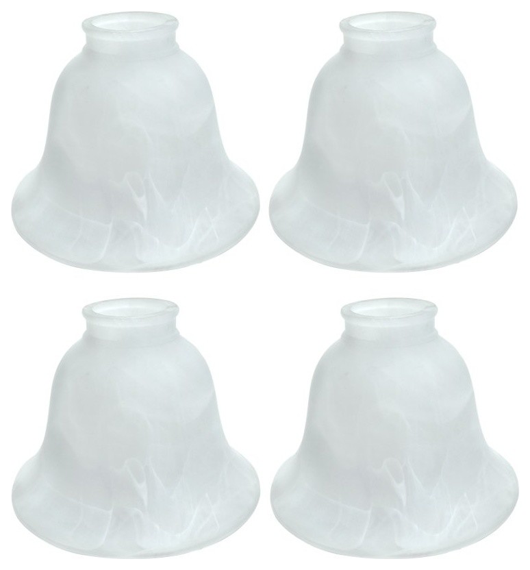 23009 4 Replacement Bell Shaped Faux Alabaster Glass Shade Pack Traditional Lighting Globes And Shades By Aspen Creative Corporation - Faux Alabaster Glass Shades Replacement 23009 4 Replacement Bell Shaped Faux Alabaster Glass Shade Pack Traditional Lighting Globes And Shades By Aspen Creative Corporation - Faux Alabaster Glass Shades Replacement