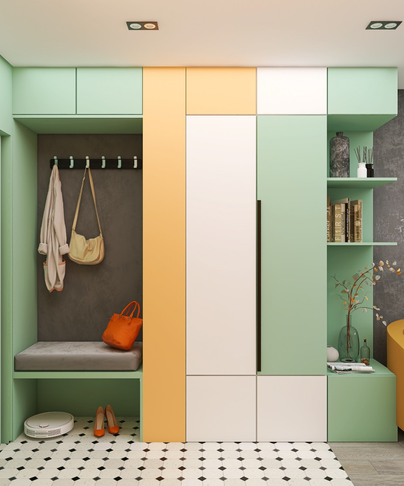 Яркая студия 25 кв.м. для девушки студентки