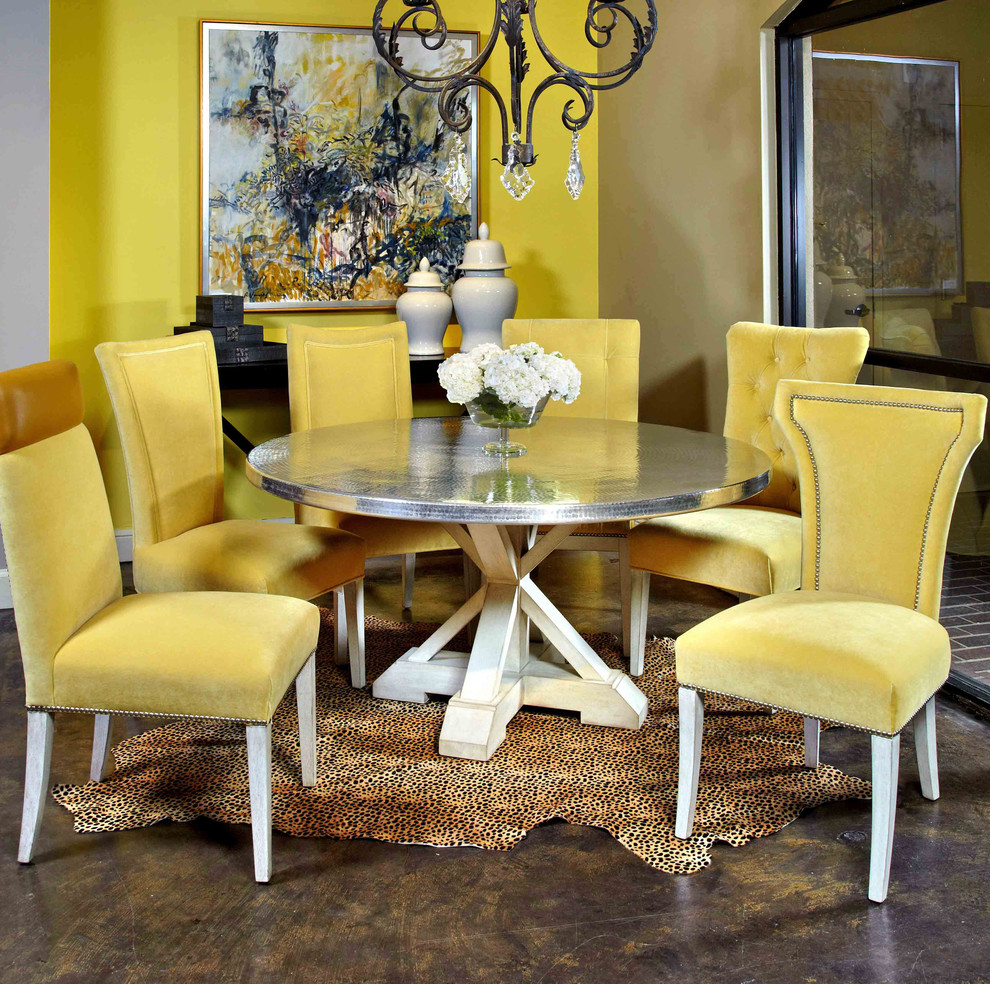 Inspiration for a transitional dining room remodel in Miami