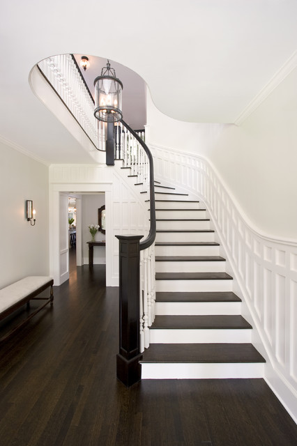 Award Winning Curving Stair traditional-staircase