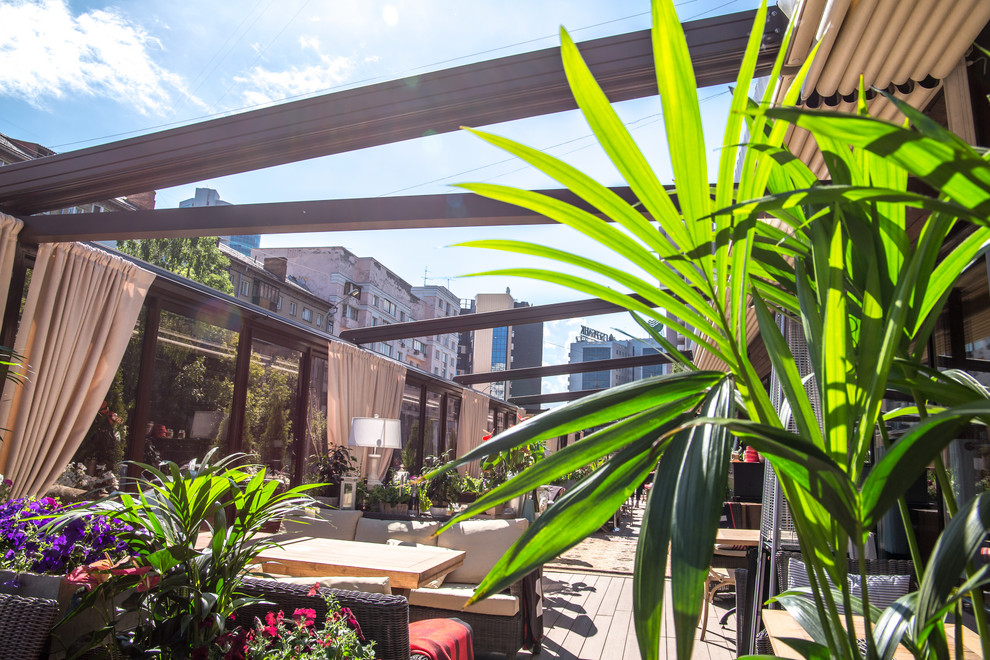 Пергола для ресторана "Сыроварня" в Новосибирске