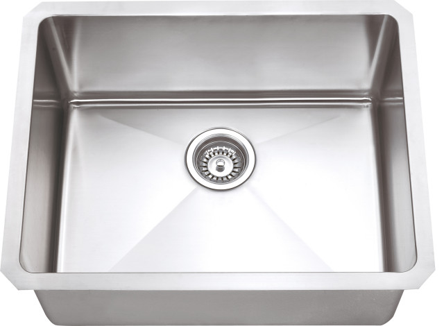 Stainless Steel, 16 Gauge Fabricated Kitchen Sink