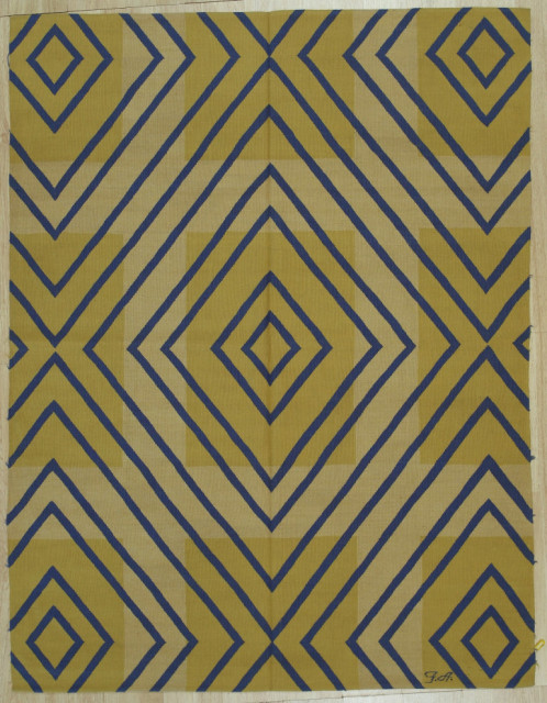Yellow Contemporary Modern Modern Flat Weave Area Rug, 6'x8 ...