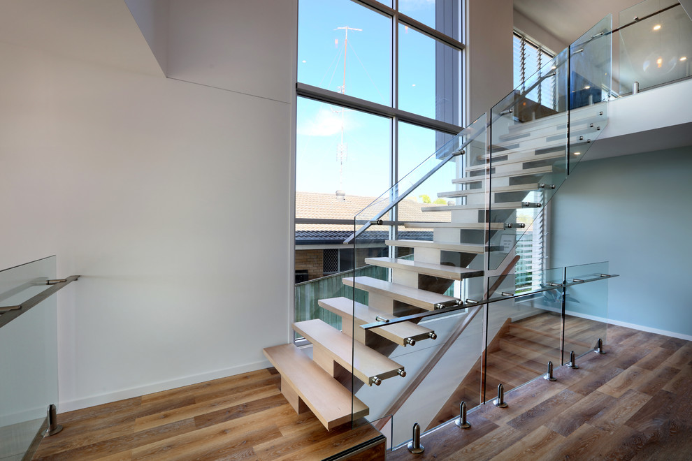 Inspiration for a contemporary staircase in Sunshine Coast.