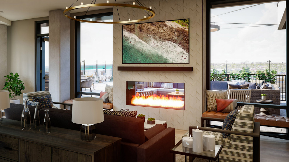 Avidor Evanston Modern Living Room Chicago by Audio Visual