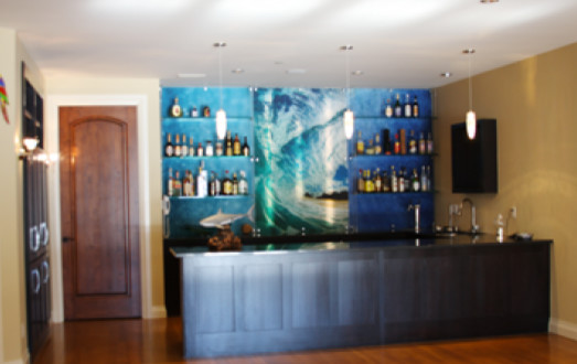 Transitional home design photo in Denver