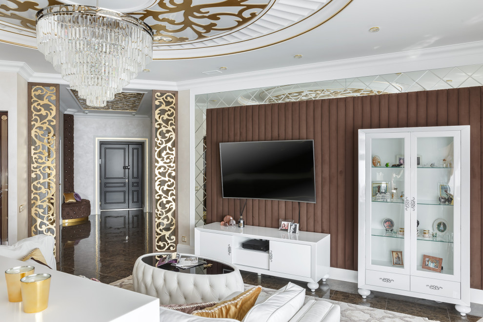 Мебель и мягкие стеновые панели для проекта дизайнера Натальи Резцовой