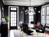 Transitional Dining Room by Barrett Oswald Designs LLC