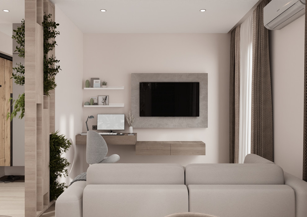 Кухня гостинная в ЖК"Южные кварталы"