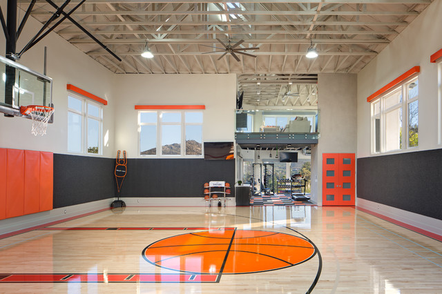 Modern Home Gym San Diego Basketball Court / GYM modern-home-gym