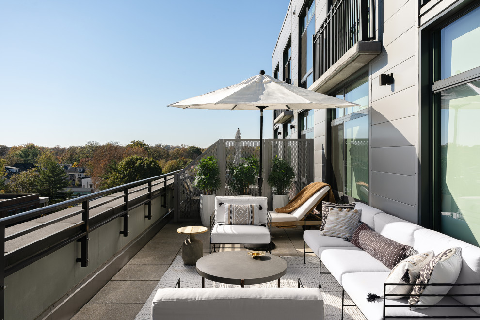 Downtown Penthouse - Transitional - Balcony - DC Metro - by Spaces by ...
