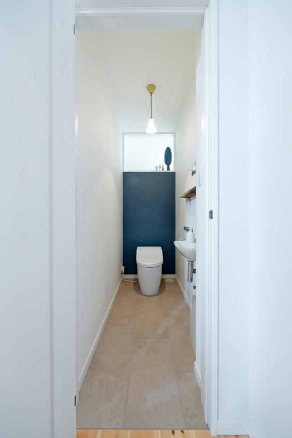 Photo of a scandinavian powder room in Other.
