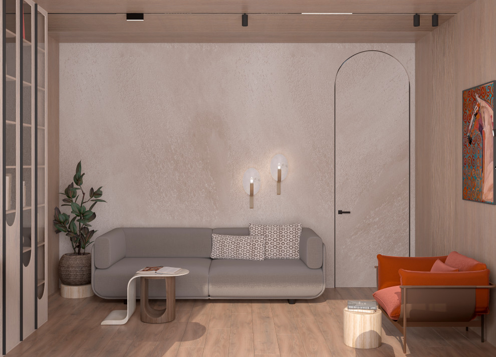 Домашний кабинет из проекта "Оранжевый Блюз" в ЖК Neva Towers, г. Москва