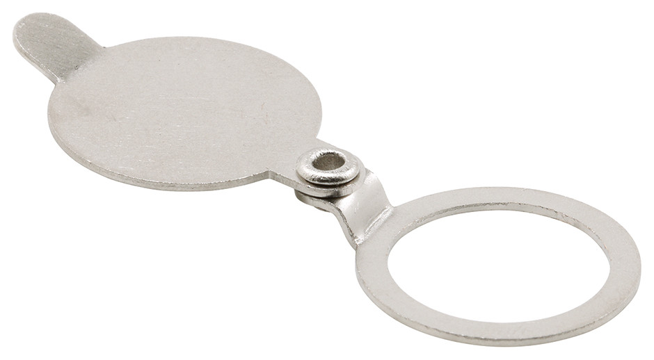 Door Viewer Cover, 9/16" Solid Brass, Satin Nickel Pltd, Bag Of 100