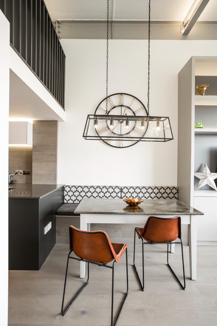 CHISWICK GREEN STUDIOS LOFT APARTMENT industrial-dining-room