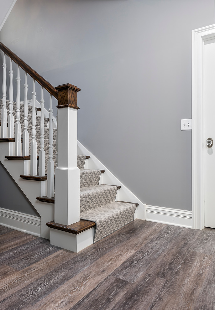 Transitional basement photo in Chicago