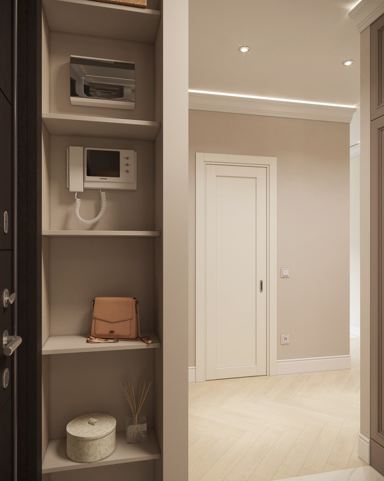 Прихожая в новом ЖК на Парфеновской